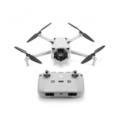 Drone DJI Mini 3 Pro branco com comando remoto branco
