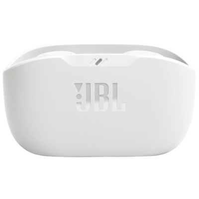 Estojo de carregamento branco para auscultadores sem fios com logótipo JBL