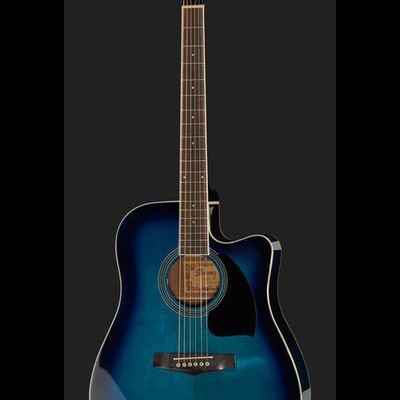 Guitarra acústica azul Ibanez