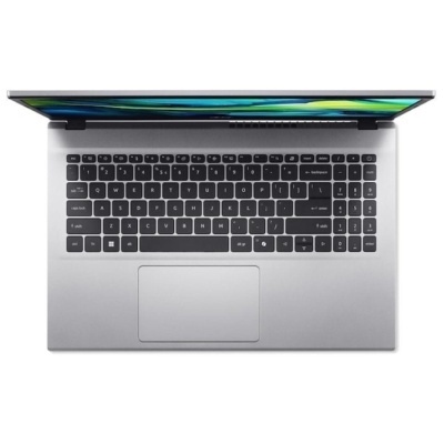 Computador portátil cinzento com teclado preto e teclado numérico