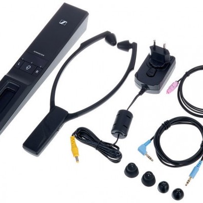 auscultadores sem fios Sennheiser com acessórios