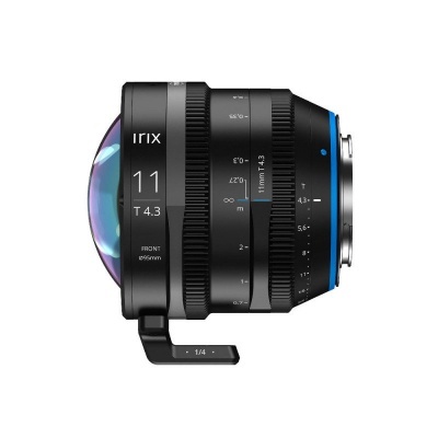 Lente de câmara fotográfica IRIX 11 T4.3 preta com suporte de montagem