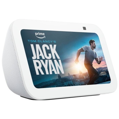 Aparelho inteligente branco com ecrã a mostrar 'Tom Clancy's Jack Ryan'