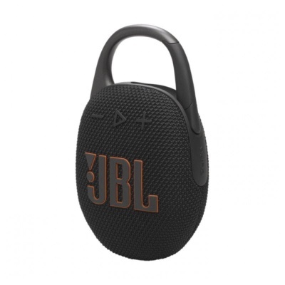 Coluna portátil preta JBL com fecho carabina
