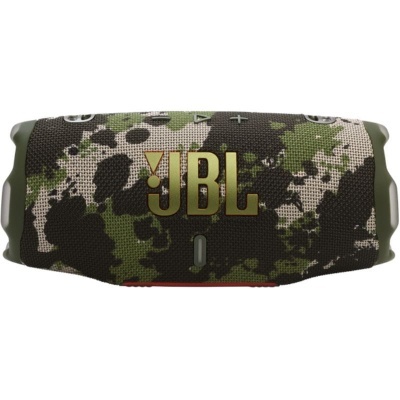 Coluna portátil JBL camuflada com botões no topo