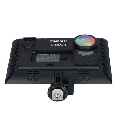 Painel de iluminação LED Yongnuo YN300Air II preto com botão circular colorido