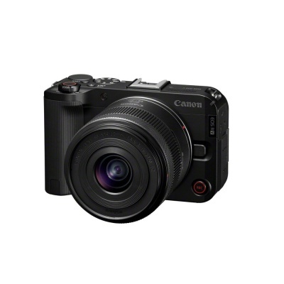 Câmara fotográfica Canon EOS R10 preta com lente