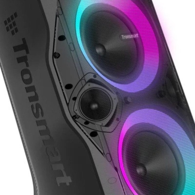 Coluna portátil Tronsmart com luzes LED coloridas