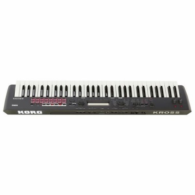 Teclado musical Korg Kross 2 preto com teclas brancas e pretas