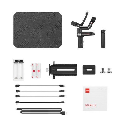 Estabilizador Zhiyun WEEBILL-S com acessórios e manual