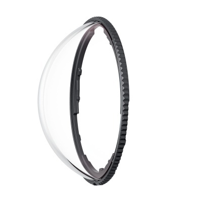 Filtro para lente de câmara fotográfica preto com vidro transparente curva