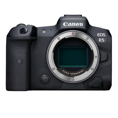 Máquina fotográfica Canon EOS R5 corpo preto sem lente