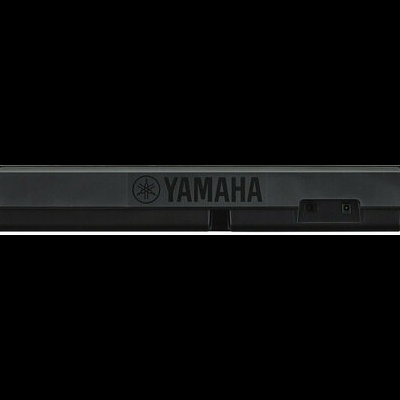 Dispositivo preto com logotipo YAMAHA gravado em relevo