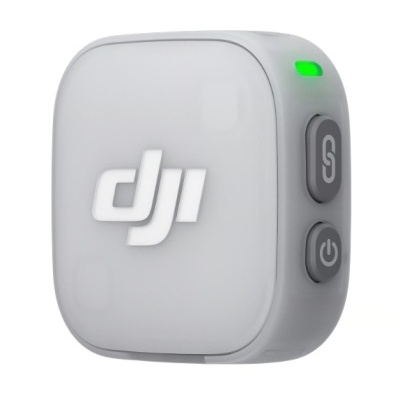 Dispositivo branco compacto com logo dji e botões laterais