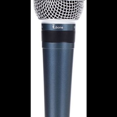 Microfone t.bone azul escuro com grelha prateada