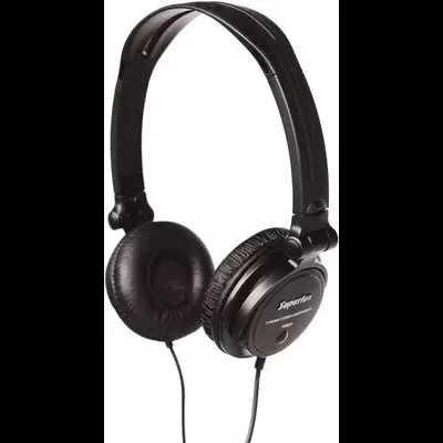 Auscultadores pretos Superlux HD 662 EVO com diadema e almofadas auriculares