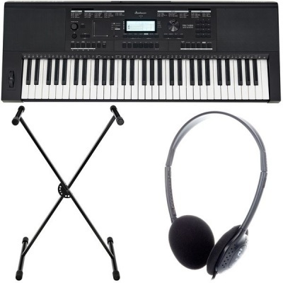 Teclado Medeli MC-2000 com suporte metálico e auscultadores