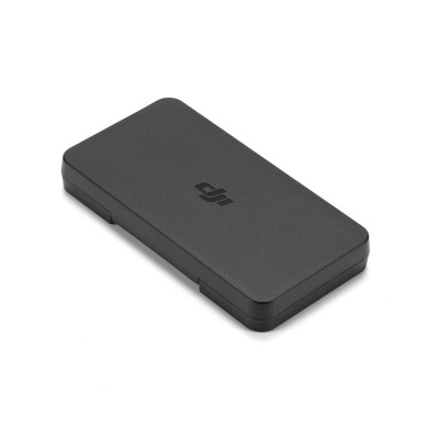Bateria DJI preta retangular com logo