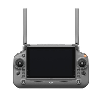 Comando DJI cinzento com ecrã e antenas