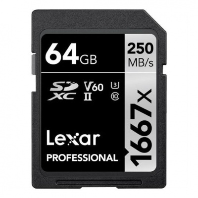 Cartão de memória SDXC Lexar Professional 64 GB