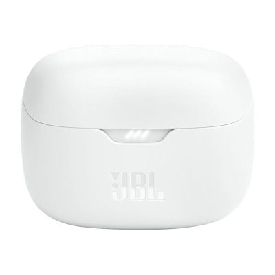 Estojo de carregamento branco da JBL para auriculares