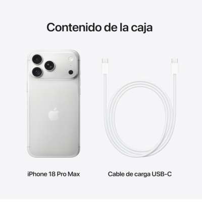 iPhone branco com três câmaras e cabo USB-C