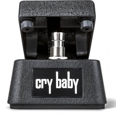 Pedal de efeito musical Cry Baby preto com texto branco