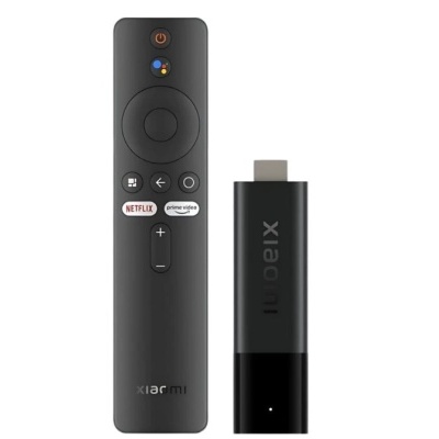 Comando remoto preto com botões e stick de streaming preto Xiaomi