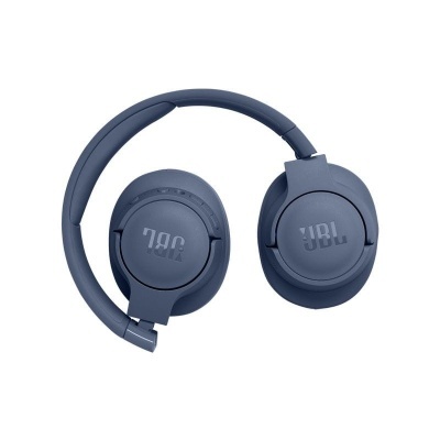 Auriculares sobre a orelha azul escuro com logo JBL