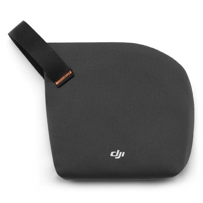 Bolsa de transporte preta DJI com alça e textura tecido