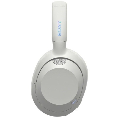 Auscultadores SONY over-ear brancos com botões e LEDs no lado direito
