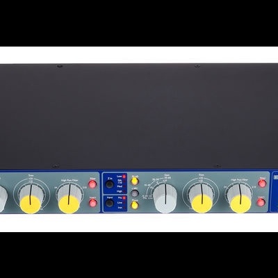 Interface de áudio Focusrite Blue Pre Phase azul com botões e indicadores LED