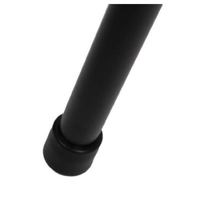 Pé de móvel preto com proteção em borracha