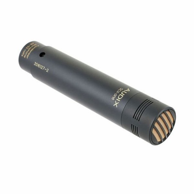 Microfone preto cylindrical AUDIX SCX25 com grelha na extremidade