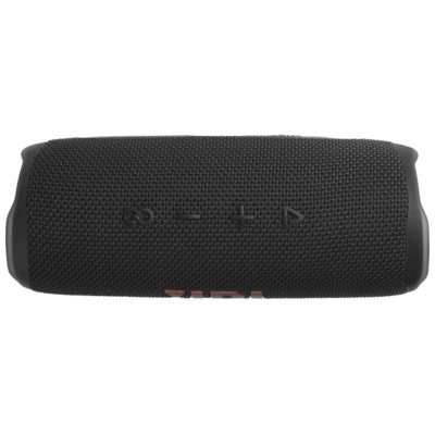 Coluna portátil de som preta JBL com botões de controlo