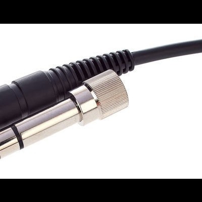 Cabo de áudio com ficha jack 3,5 mm e ficha jack 6,35 mm