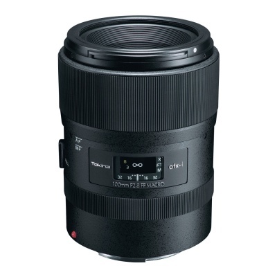 Objetiva Tokina 100mm F2.8 FF MACRO preta para câmara fotográfica