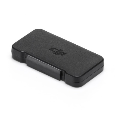 Caixa preta da DJI com logótipo no centro