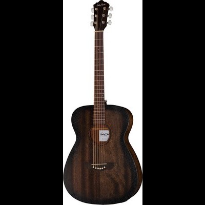 Violão acústico Harley Benton em madeira escura com acabamento fosco