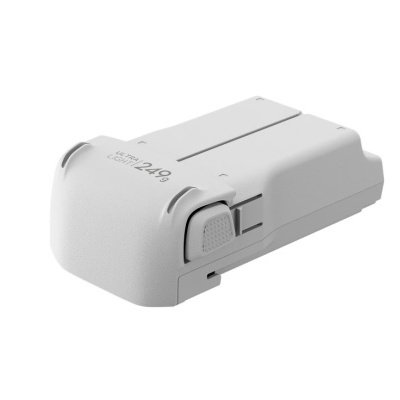 Bateria de drone branca com texto ULTRA LIGHT 249 g