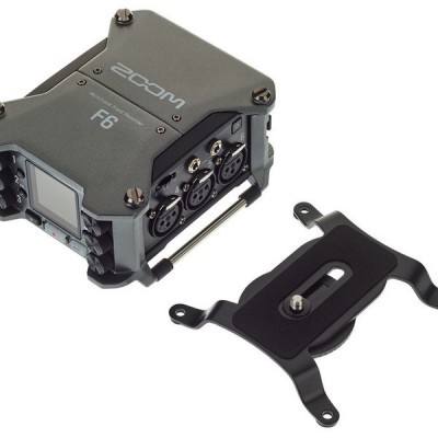 Gravador Zoom F8 com base de suporte