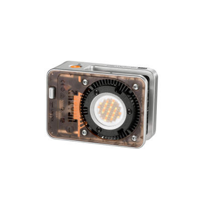 Dispositivo eletrónico com LEDs visíveis e caixa transparente