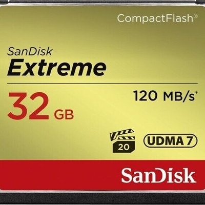 Cartão de memória SanDisk Extreme 32GB CompactFlash