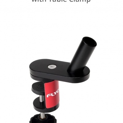 Braçadeira de mesa para estabilizador, preto e vermelho