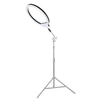 Anel de luz LED branco com tripé ajustável