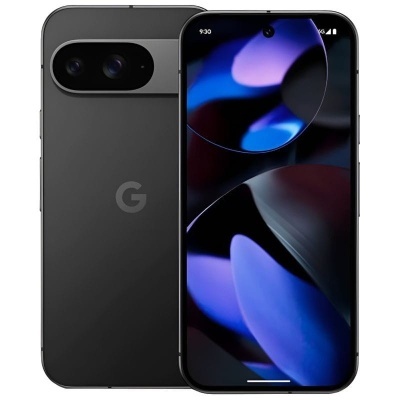 Smartphone Google Pixel 7a preto com ecrã colorido
