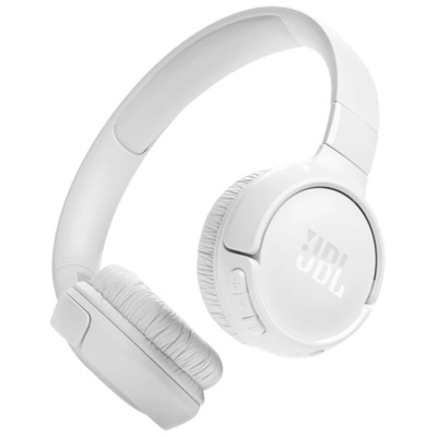 Auricular headphones JBL brancos com almofadas acolchoadas