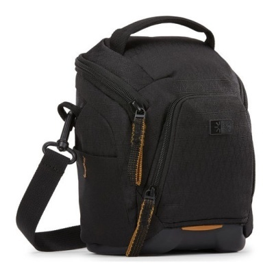 Mala pequena preta para transporte com zíperes e alça ajustável