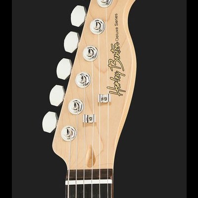 Cabeça de guitarra elétrica Harley Benton Deluxe Series em madeira clara