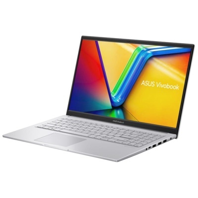 Computador portátil ASUS Vivobook cinzento prateado com ecrã colorido